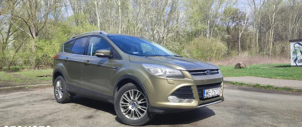 śląskie Ford Kuga cena 48600 przebieg: 189696, rok produkcji 2013 z Warszawa